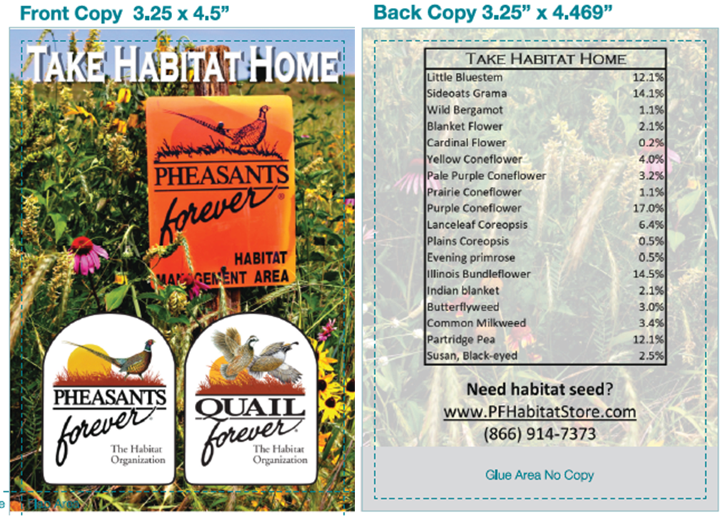 "Take Habitat Home" Seed Packet