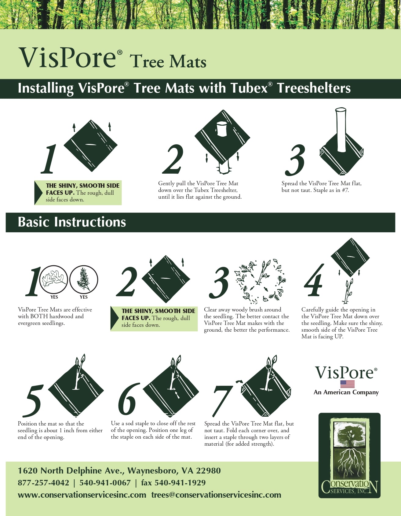 VisPore Tree Mats