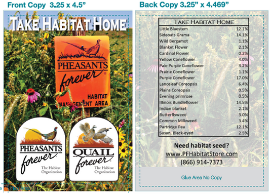 "Take Habitat Home" Seed Packet